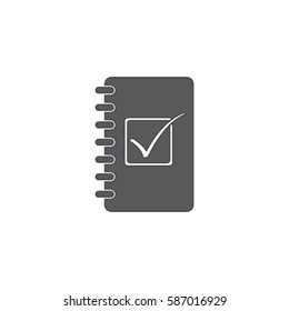 Notebook icon, organizer vector illustration