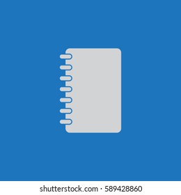 Notebook icon, organizer vector illustration