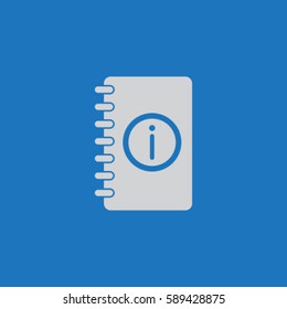 Notebook icon, organizer vector illustration