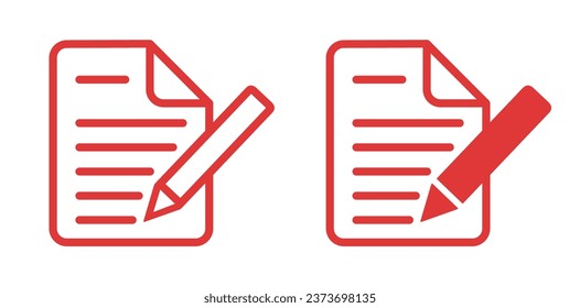 notebook icon with pen, vector file