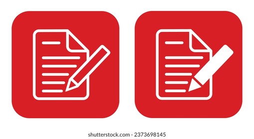 notebook icon with pen, vector file