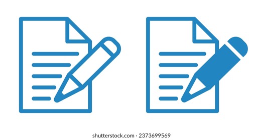 notebook icon with pen, vector file