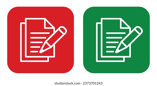 notebook icon with pen, vector file