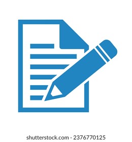 notebook icon with pen, vector file