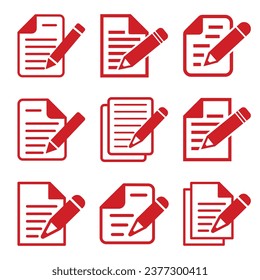 notebook icon with pen, vector file