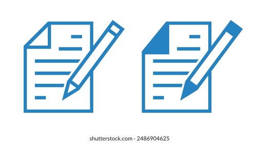 notebook icon with pen, vector file