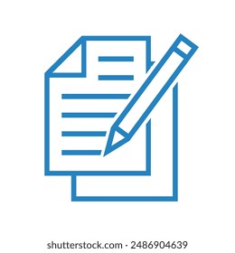 notebook icon with pen, vector file