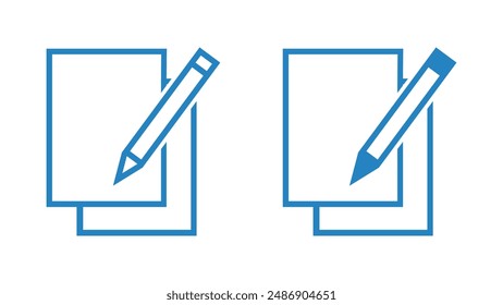 notebook icon with pen, vector file