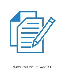 notebook icon with pen, vector file