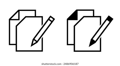 Notebook-Symbol mit Stift, Vektorgrafik-Datei