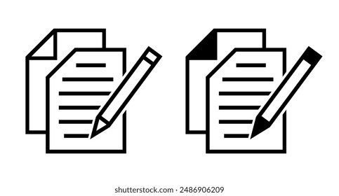 notebook icon with pen, vector file