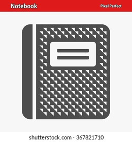 Notebook Icon. Professional, pixel perfect icons optimized for both large and small resolutions. EPS 8 format.