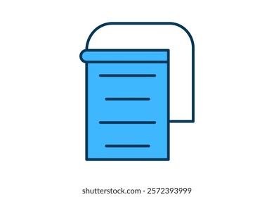 Notebook icon. icon related to Office. suitable for web site, app, user interfaces, printable etc. flat line icon style. simple vector design editable