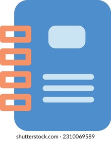 Notebook Icon represents note-taking, writing, and documentation, embodying ideas, thoughts, and creativity
