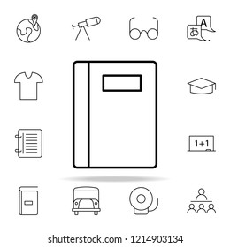 notebook icon. school icons universal set for web and mobile