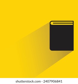 notebook icon with shadow on yellow background