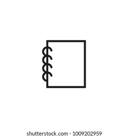 notebook icon. sign design