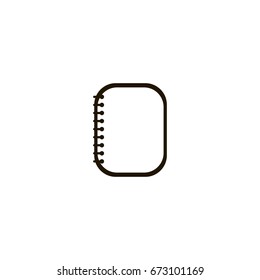notebook icon. sign design