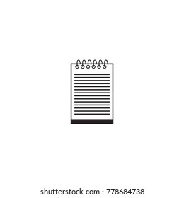 notebook icon. sign design