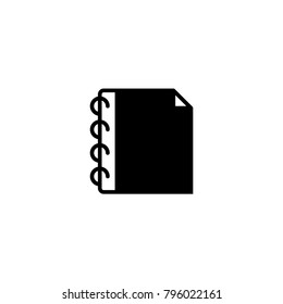 notebook icon. sign design