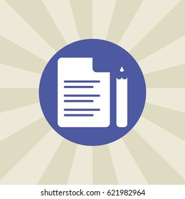 note-book icon. sign design. background