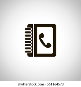 note-book icon. sign design. gray gradient background