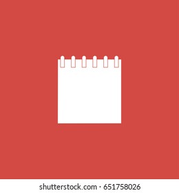 note  book icon  sign design  red background