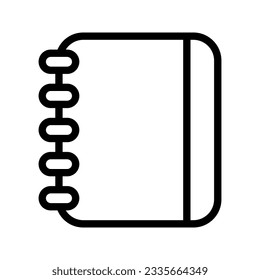 Notebook icon. sign for mobile concept and web design. vector illustration