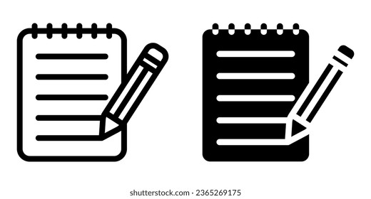 Notebook icon. sign for mobile concept and web design. vector illustration