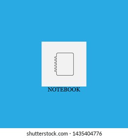 notebook icon sign signifier vector
