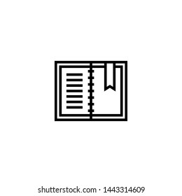 notebook icon sign signifier vector