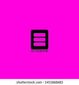notebook icon sign signifier vector