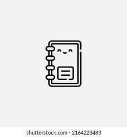 Notebook icon sign vector,Symbol, logo illustration for web and mobile
