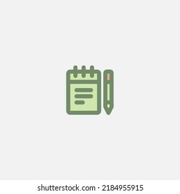 Notebook icon sign vector,Symbol, logo illustration for web and mobile