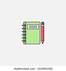 Notebook icon sign vector,Symbol, logo illustration for web and mobile