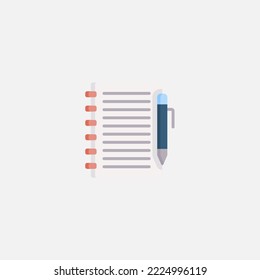 Notebook icon sign vector,Symbol, logo illustration for web and mobile