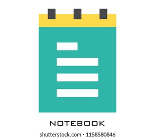 Notebook icon signs