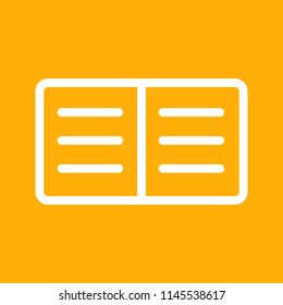 Notebook icon, stock vector illustration, EPS10.