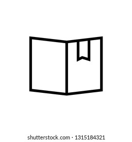 Notebook icon. Study education sign