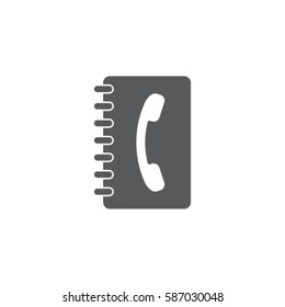 Notebook icon, textbook vector illustration
