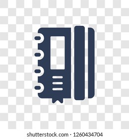 Notebook icon. Trendy Notebook logo concept on transparent background from E-learning and education collection