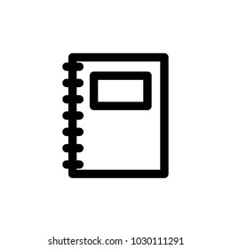 notebook icon vector