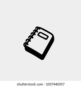 Notebook icon. Vector notebook. Notebook