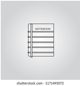 Notebook icon vector