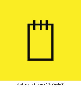 notebook icon vector