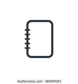 Notebook icon vector