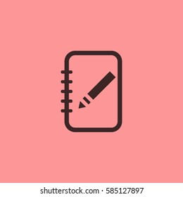 Notebook icon vector