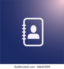 Notebook icon vector