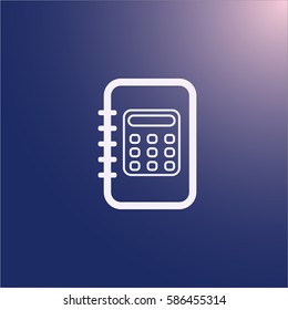 Notebook icon vector
