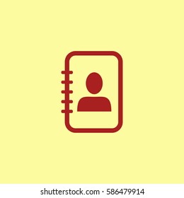 Notebook icon vector